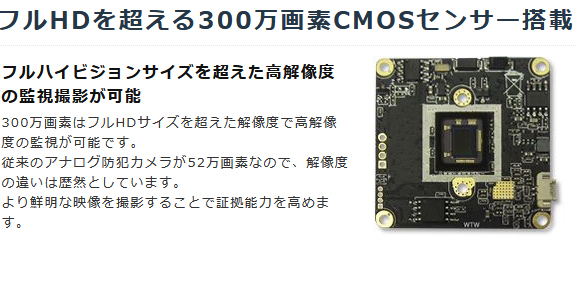 WTW-EGR2319SFWX】 300万画素 機器間Wi-Fi対応IPネットワークシリーズ