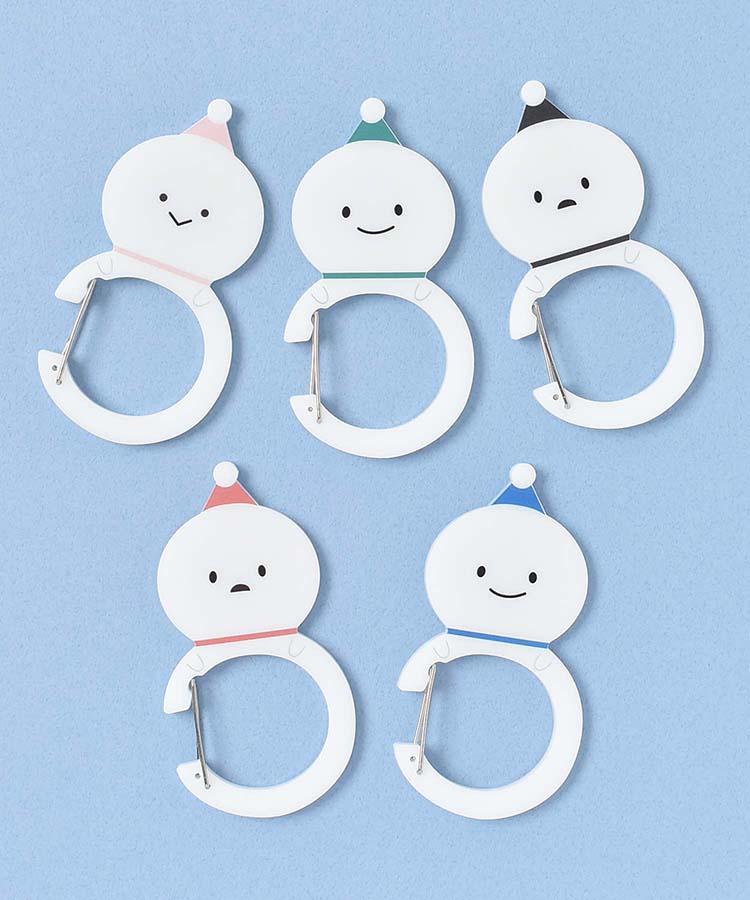 なかよしころりんゆきだるまカラビナ | Bleu Bleuet（ブルーブルーエ