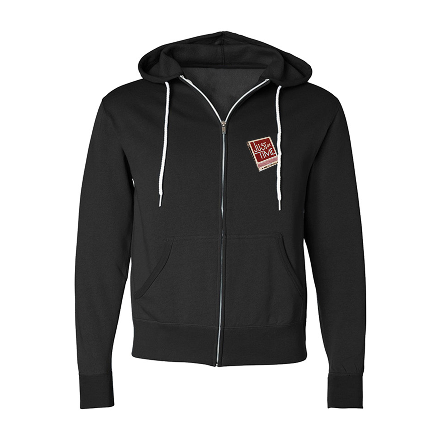 JUST IN TIME Jonathan Groff Zip Hoodie – Broadway Merchandise Shop