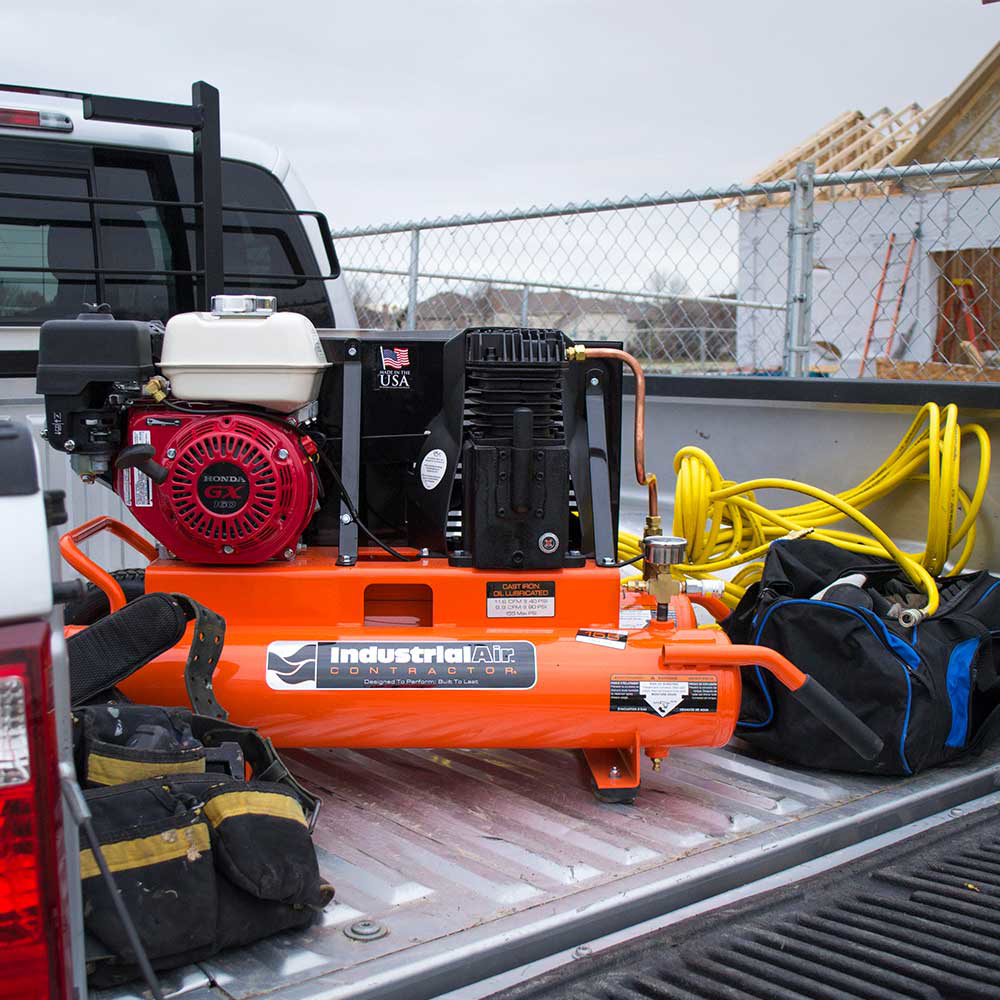 Industrial Air Compressor | Wheelbarrow | 8 Gallon | 9.9 CFM@90