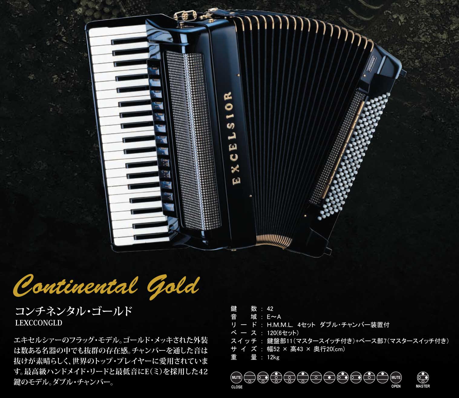 エキセルシァー・アコーディオンの販売～Excelsior Acordion