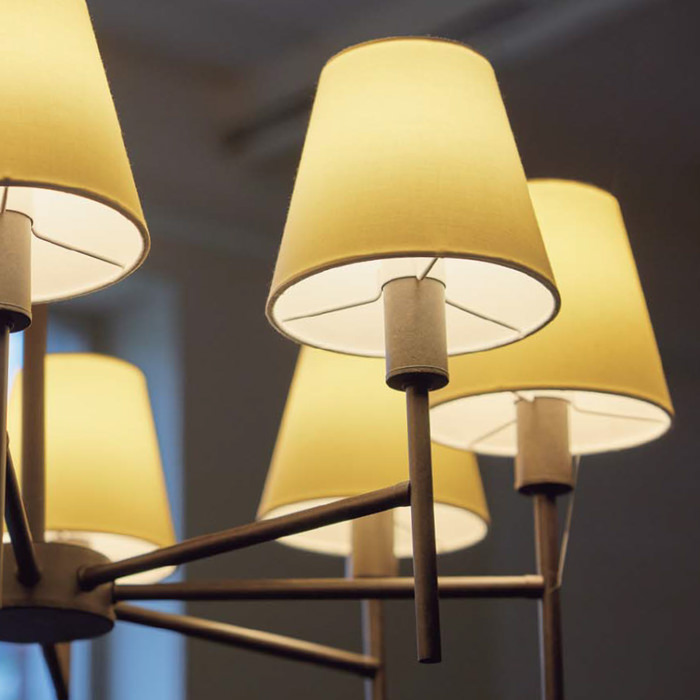 Sabiante 6灯シャンデリア・鉄錆色｜クラシックデザイン｜照明の