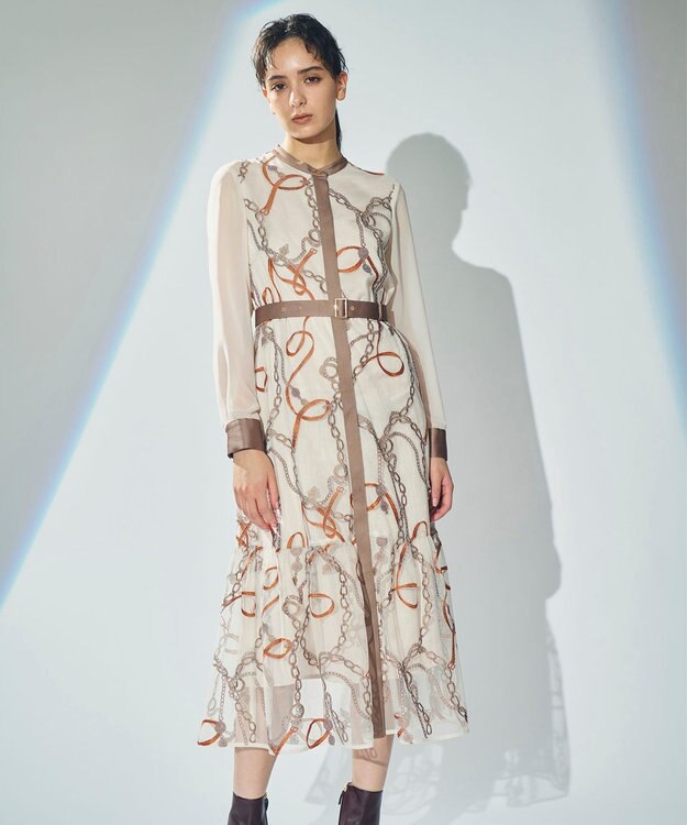 チェーン刺繍ワンピース / GRACE CONTINENTAL | GRACE CONTINENTAL