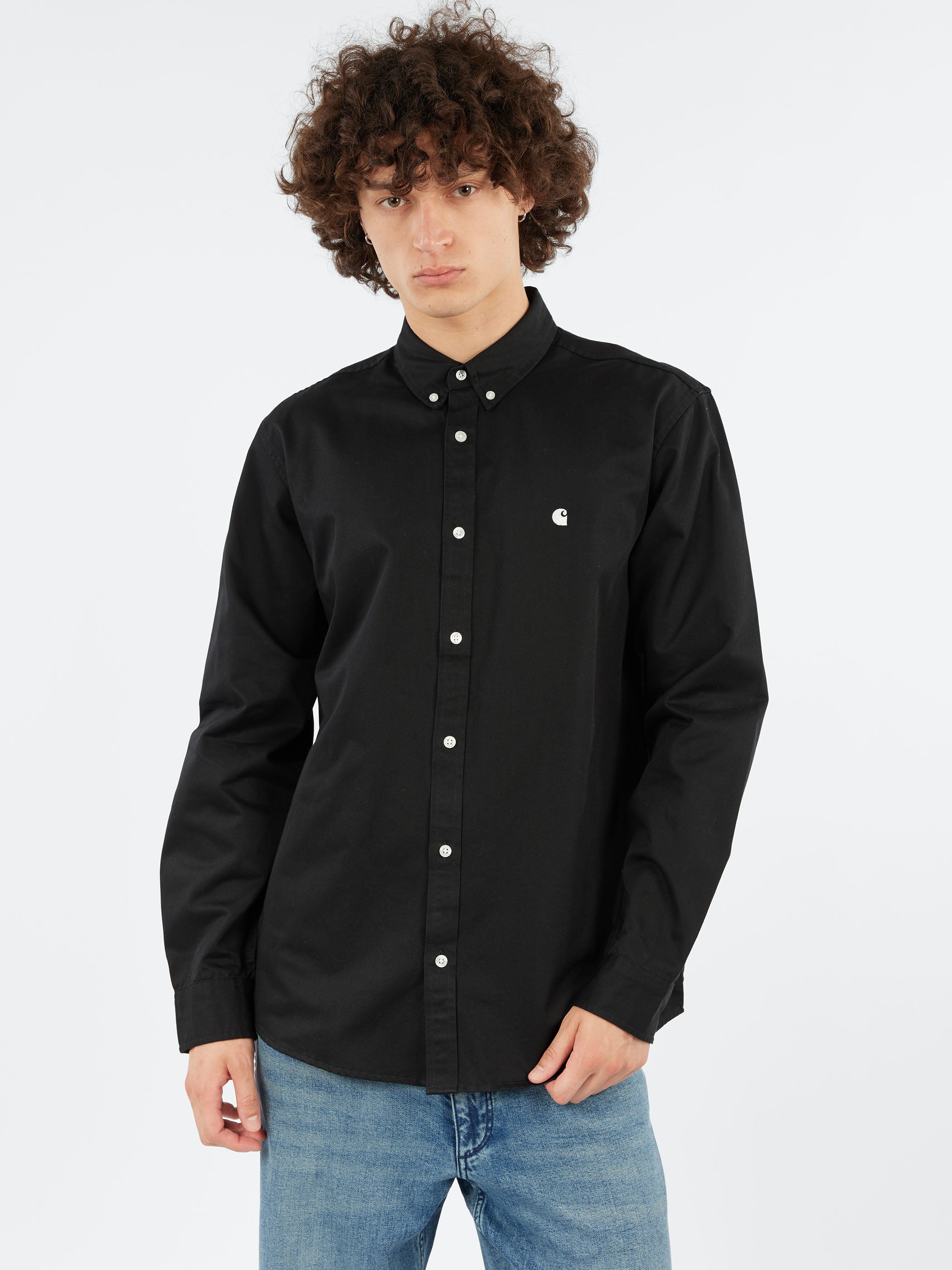 Carhartt WIP - L/S Madison Shirt in Black/Wax – gravitypope