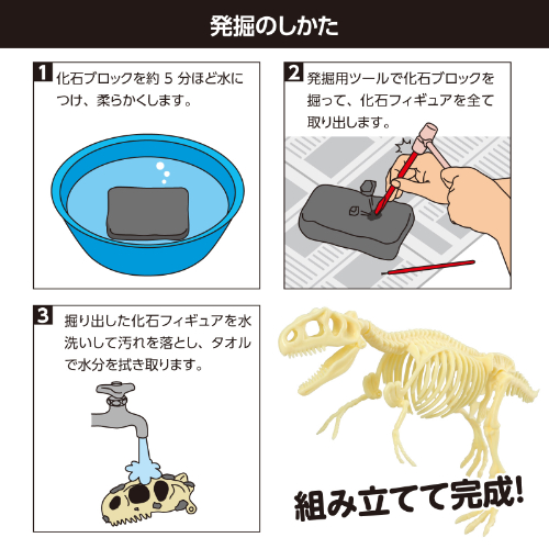 化石発掘キット ティラノサウルス 9472 アーテック 科学工作
