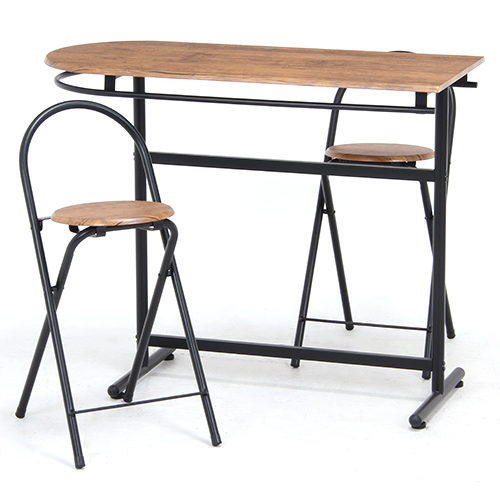 カウンターテーブル&チェアー 3点セット 3060-1 13899 不二貿易 木製