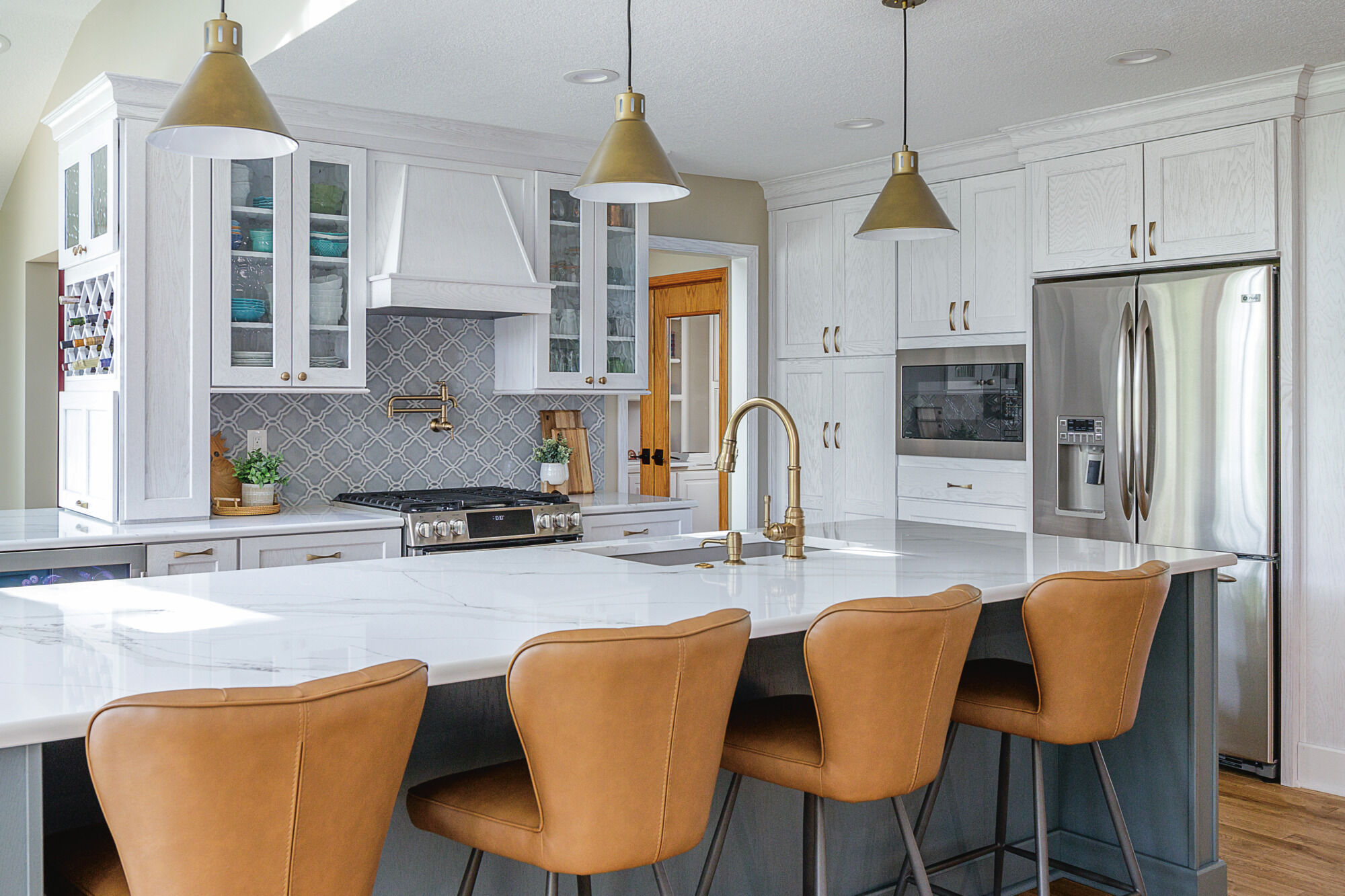 Soap/Lotion Dispenser w/Bottle in Champagne Bronze RP100632CZ