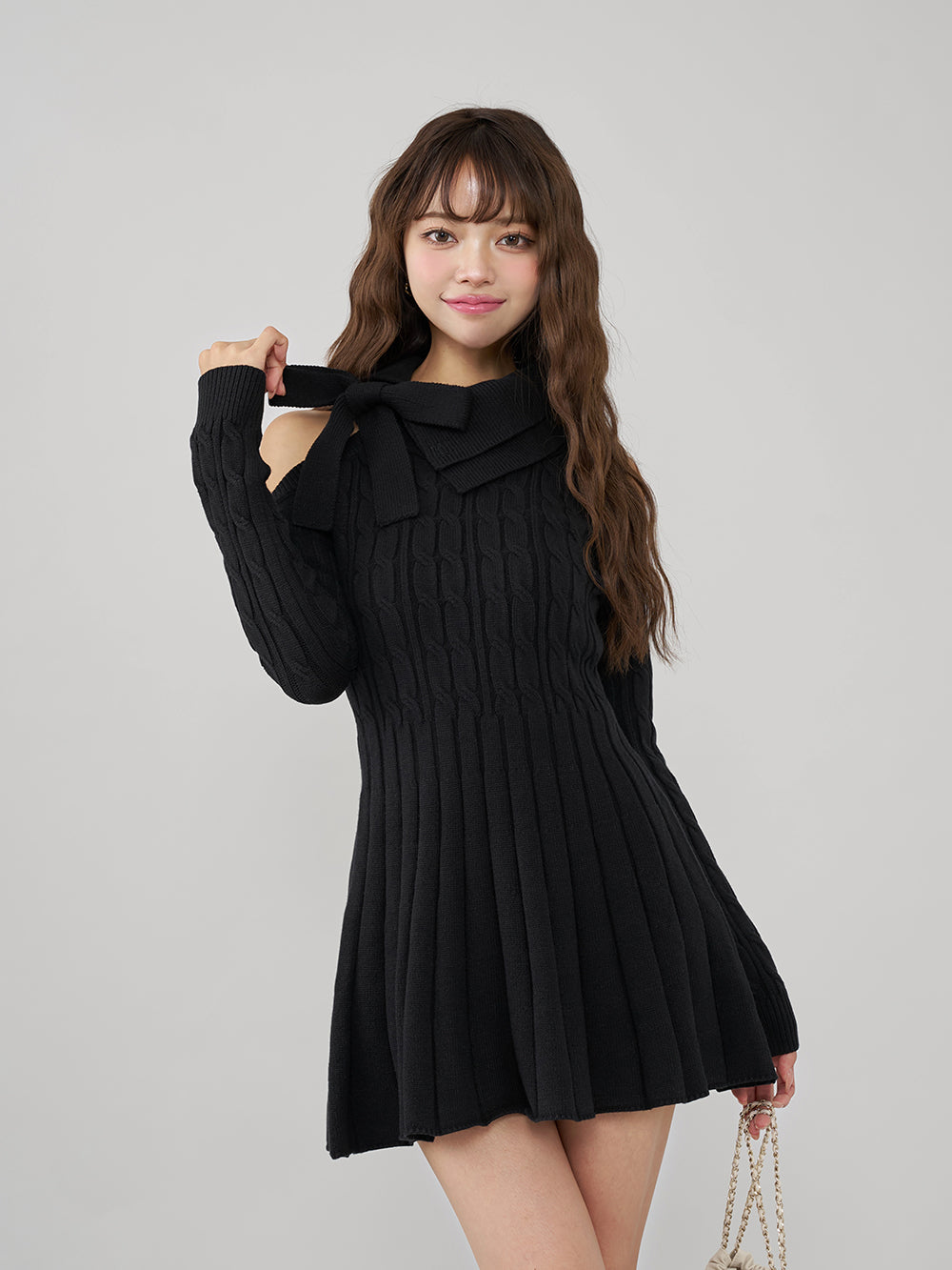 ポイントチェックニットミニワンピース – Darich (ダーリッチ)