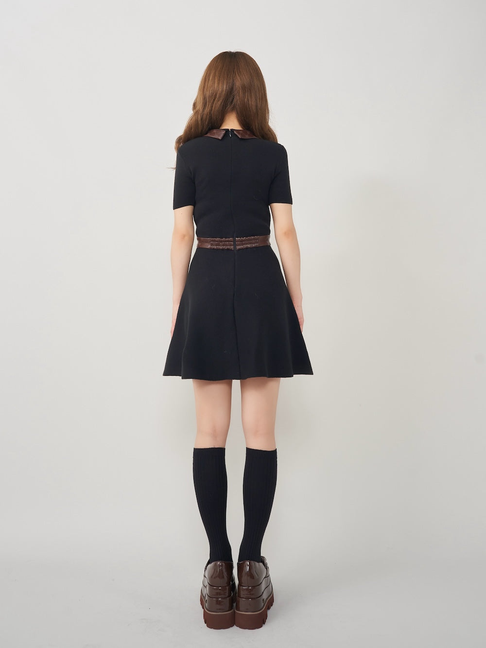 ロゴレザーニットミニワンピース – Darich (ダーリッチ)