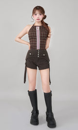 リメイクライクチェックアメスリトップス – Darich (ダーリッチ)