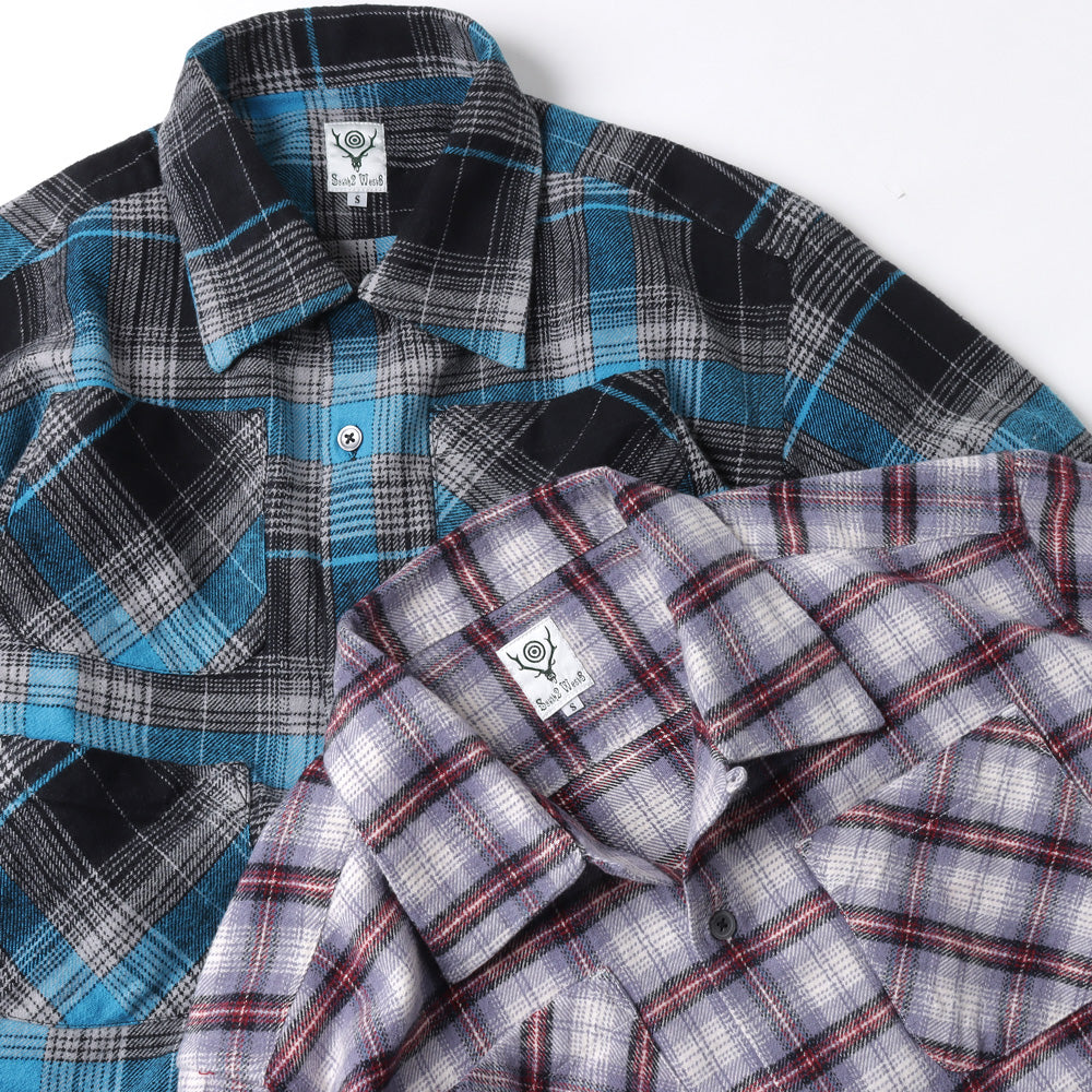 South2 West8（サウスツーウエストエイト）】6 Pocket Shirt - Flannel