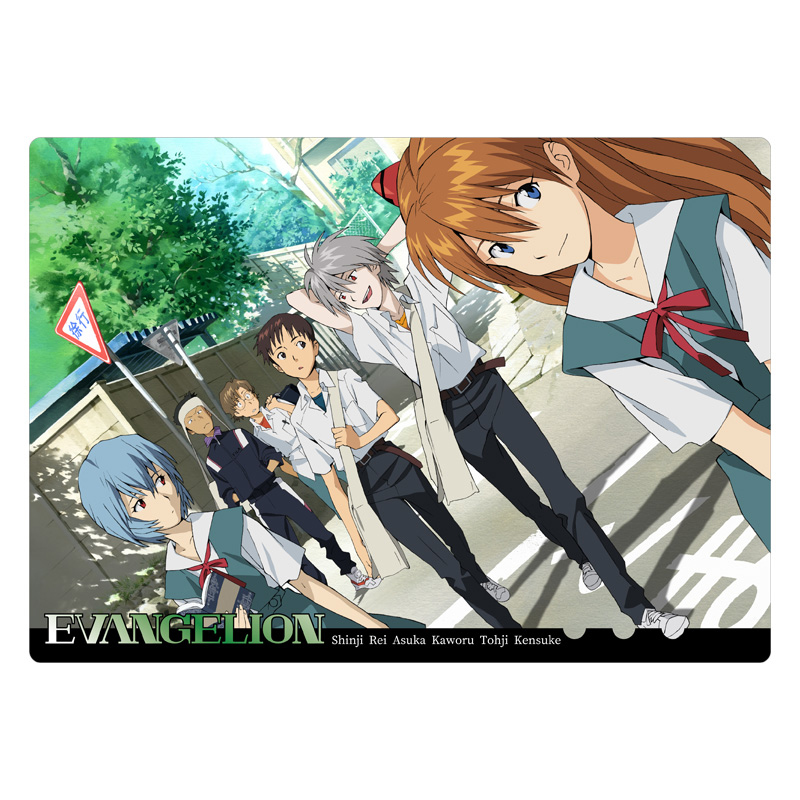 新世紀エヴァンゲリオン 下敷き／制服、登校（ムービック）: グッズ