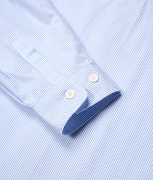 Oversized Striped Dress Shirt Blue | MKI MIYUKI ZOKU | EQVVS
