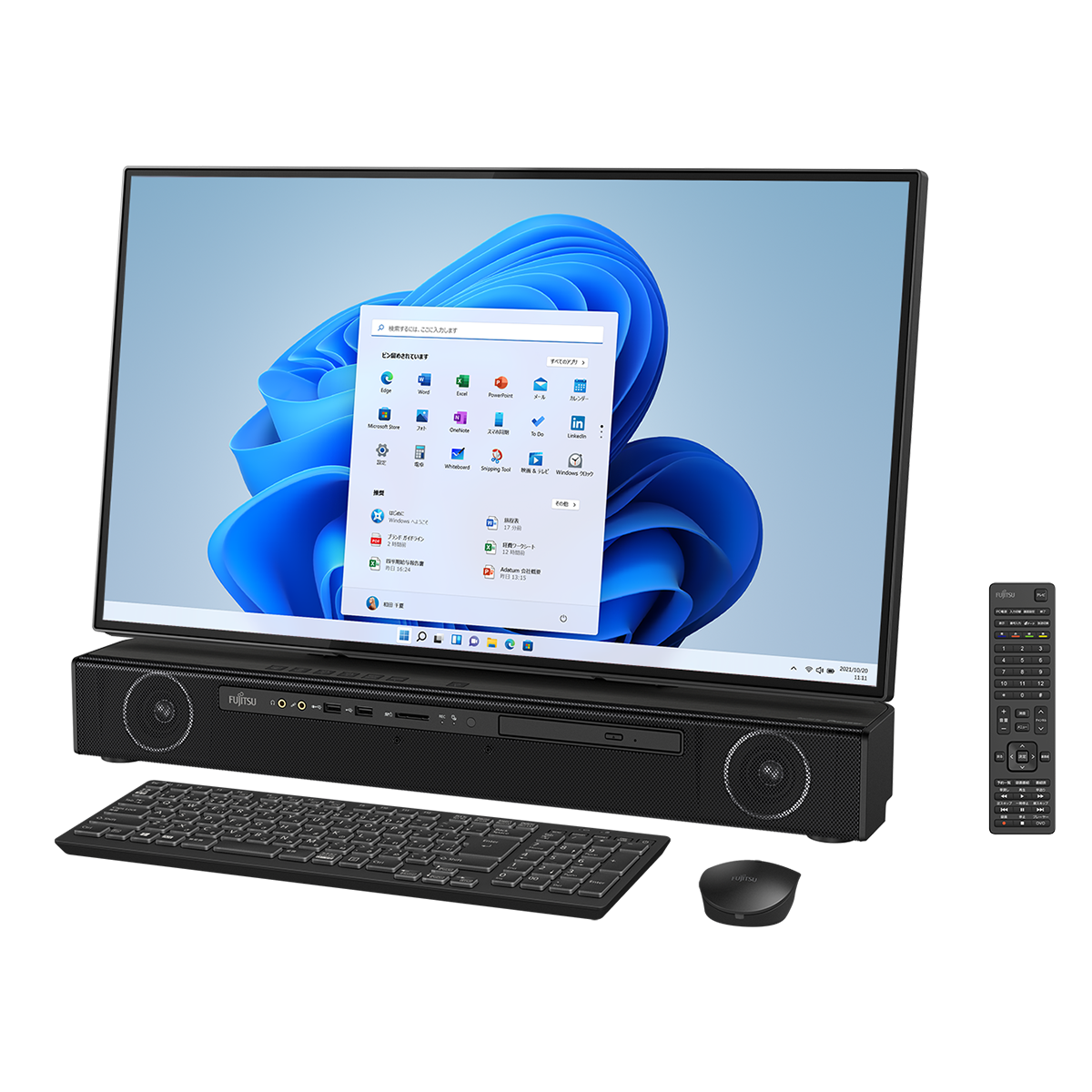 富士通 ESPRIMO Core i7 16GB Win11Pro モニタ付き 富士通FMVパソコン