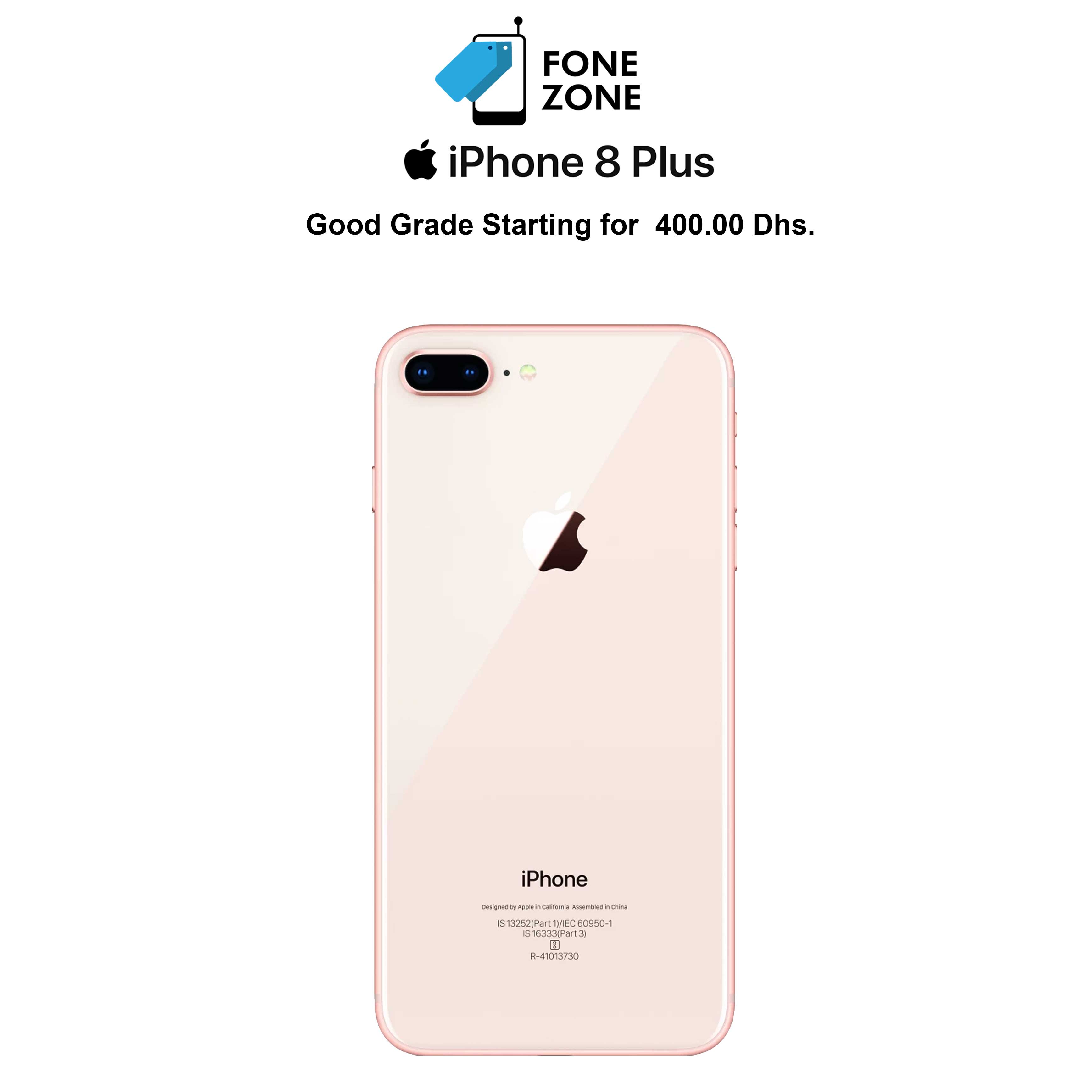 Apple IPhone 8 Plus, 256GB, Gold – Fonezone.ae