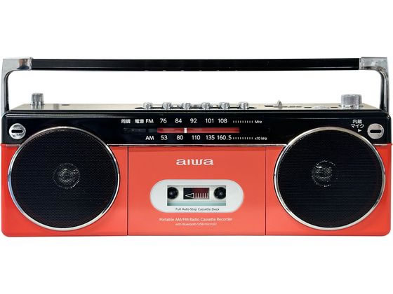 aiwa ラジオカセットプレーヤー GAA4-RCP0002(RD) 通販【フォレスト