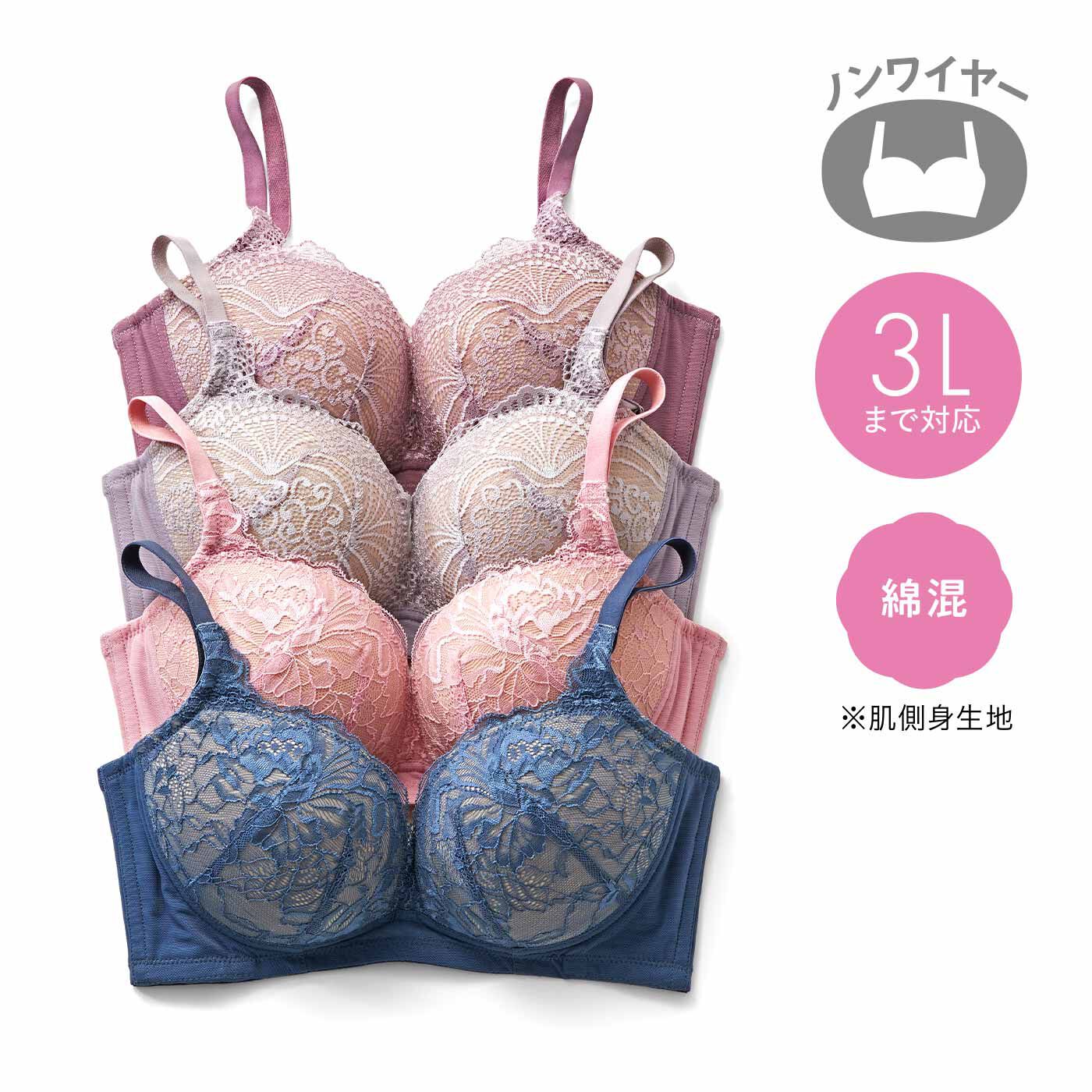 やみつきになるフィット感 からだと心に寄り添う サイズ選び解放ブラ