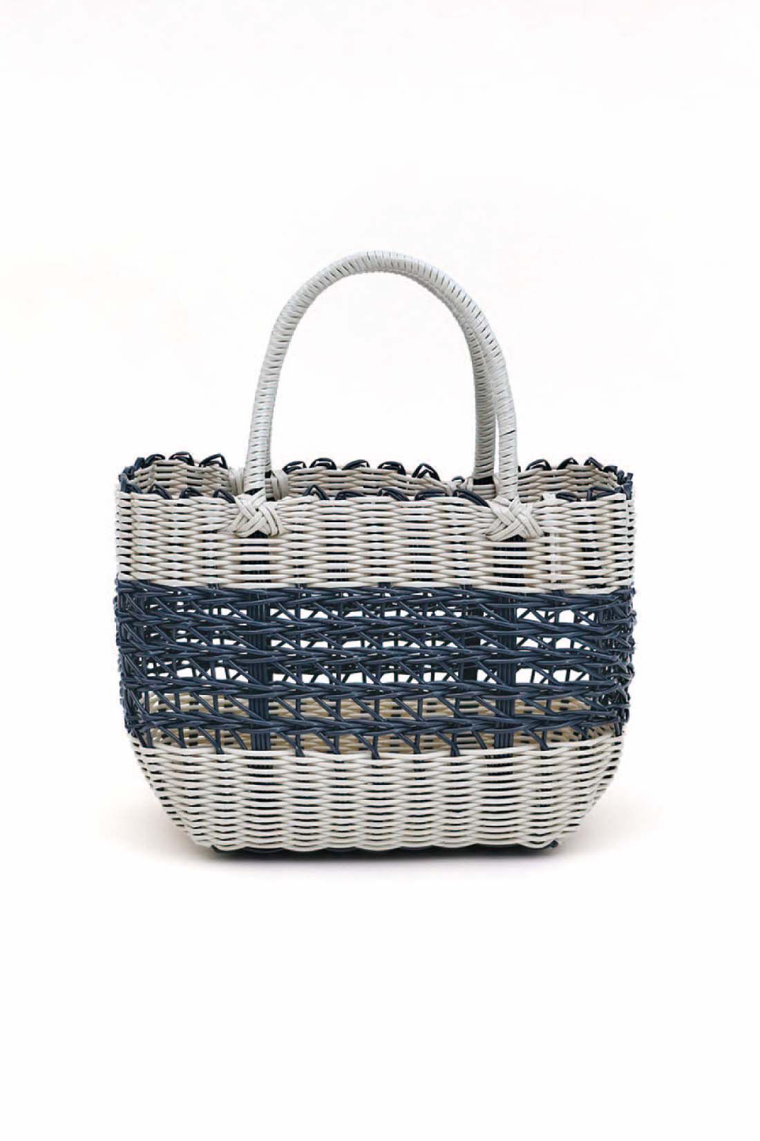 どちらかのサイズが届く！ 軽くて手入れが簡単 お楽しみ編みかごバッグ