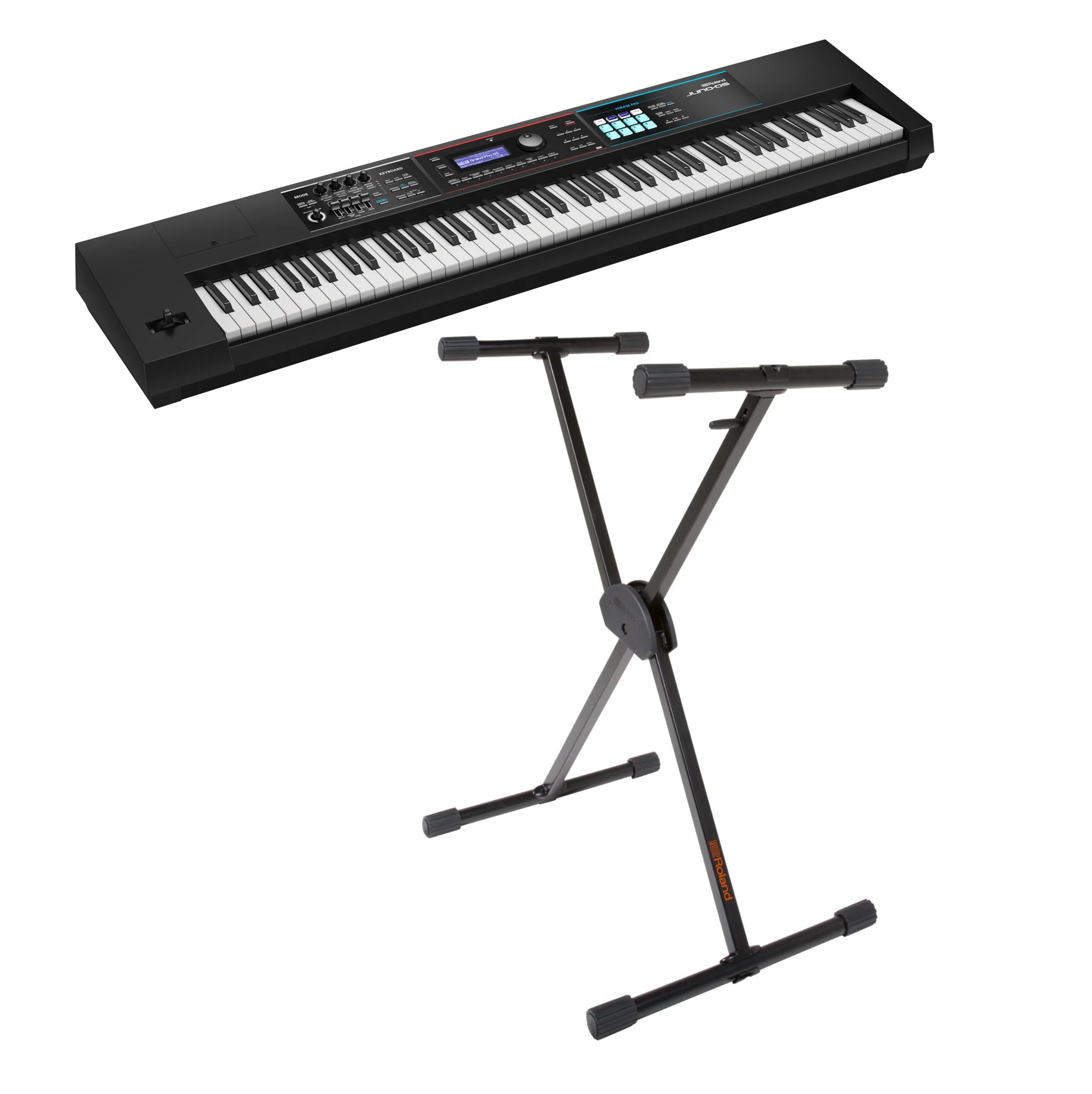 Roland JUNO-DS88 Synthesizer Bundle 88-Key Synthesizer with X