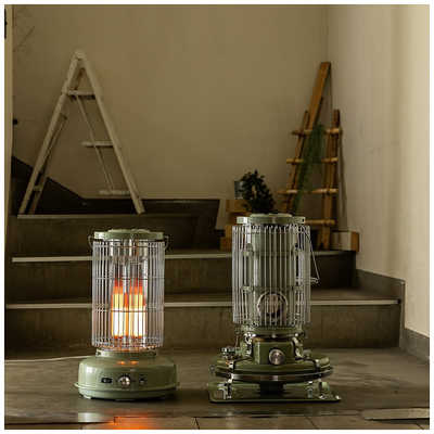 アラジン グラファイトフレームヒーター 800W 首振り機能 グリーン AEH