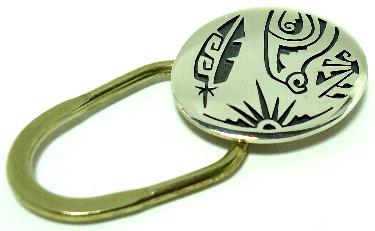 ホピ族のキーホルダー インディアンジュエリー キーリング