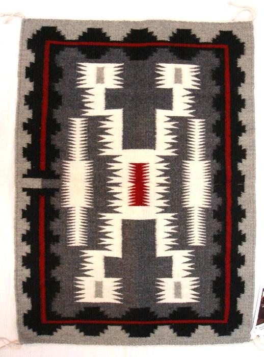 ナバホラグ ナバホ族製作のラグ インディアンラグ織物 ウールラグ