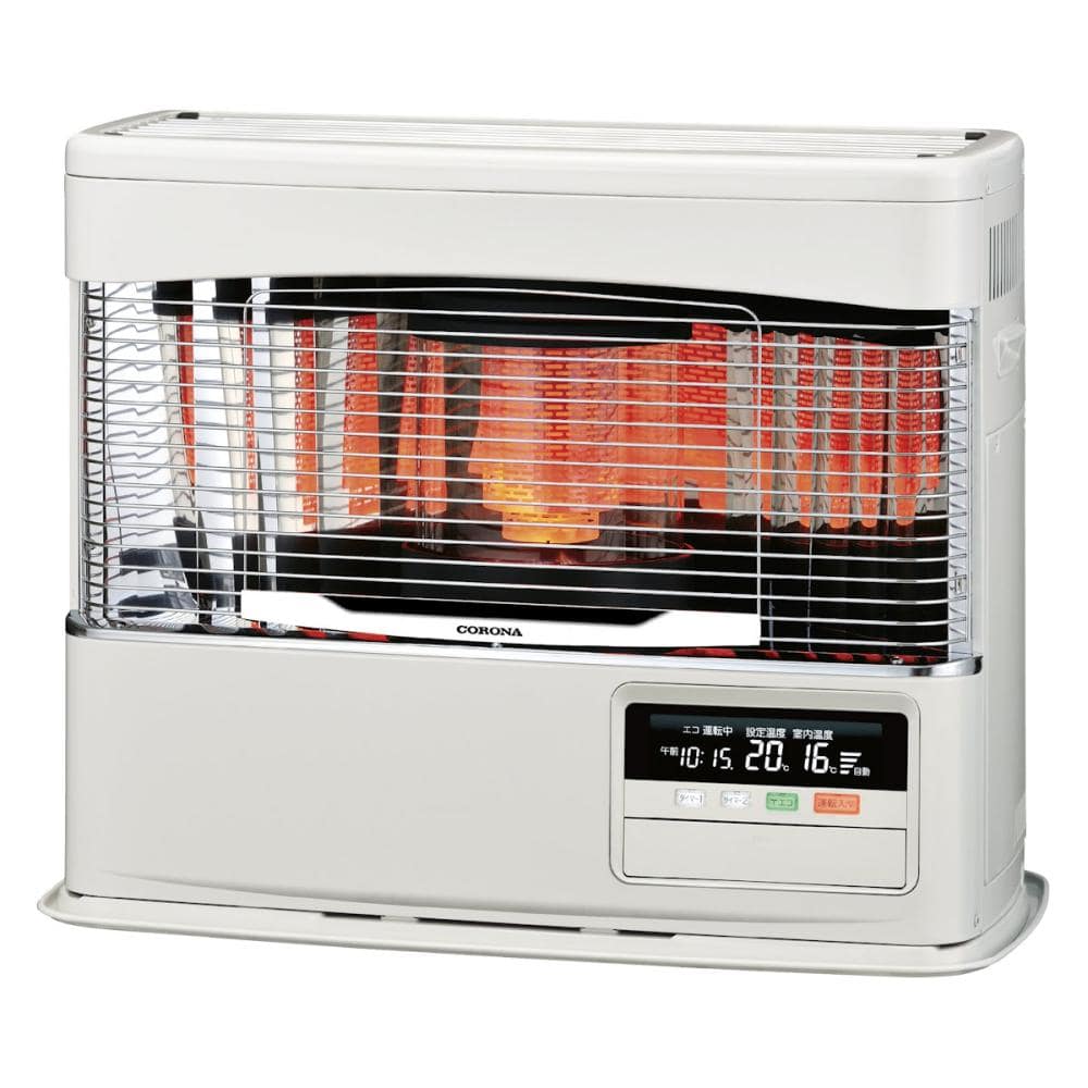 コロナ FF式輻射ストーブ 木造18畳 ホワイト FF－6825PK