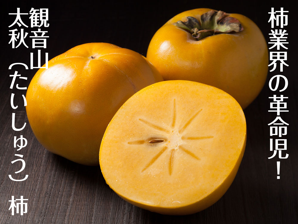 太秋柿を農家直送。太秋柿なら観音山フルーツガーデン。太秋