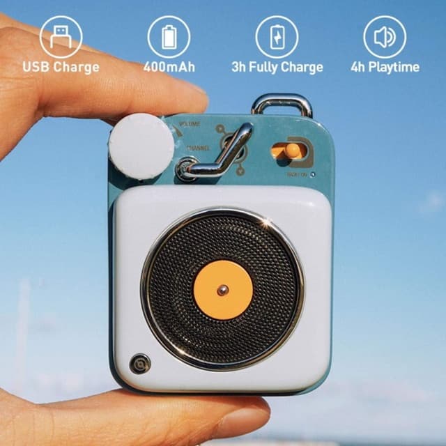 ☆ポップでキュートな超小型Bluetoothスピーカー ブルー ☆ポップで