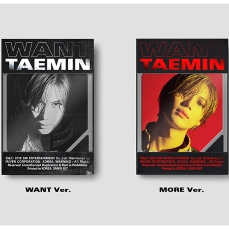Shinee Taemin - [Want] (2nd Mini Album KIHNO KIT 2 Version SET