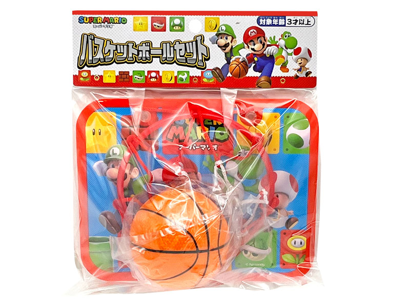 キャラ玩具 スーパーマリオ バスケットボールセット|【堀商店】景品