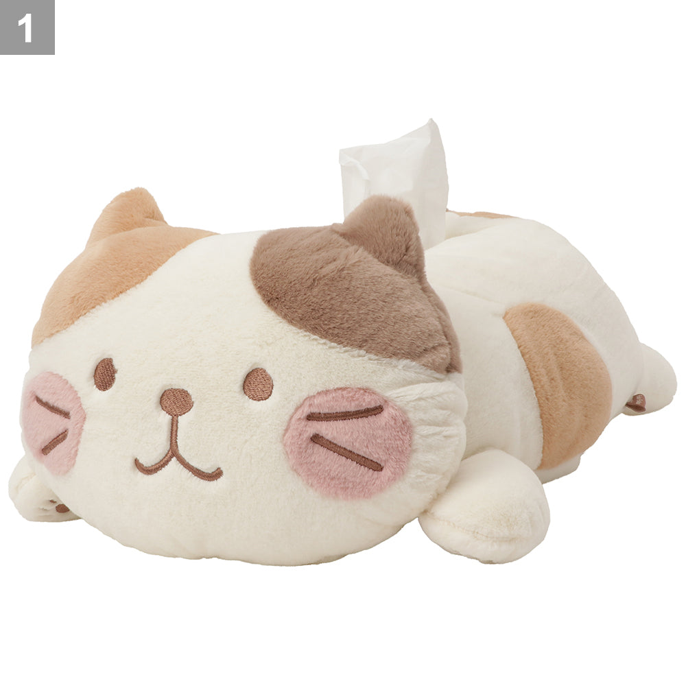 ふくふくにゃんこ ほっぺ寝そべりティッシュボックスカバー – HAPiNS
