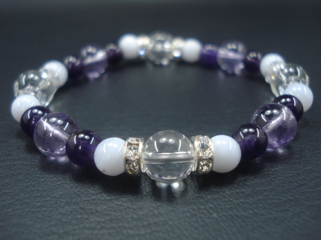 紫】ラベンダーアメジスト＆アメジスト＆ブルーレースアゲート