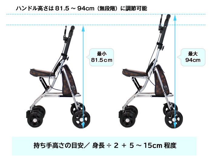 幸和製作所】シルバーカー シプール SICP02 ブラウン 手押し車 通販の
