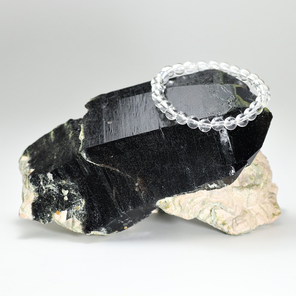 山東省産]モリオン原石ナチュラルポイント（エピドート・ガーネット