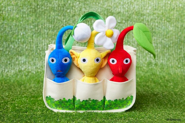 ピクミン」新作ぬいぐるみポーチ&トートバッグが予約受付中！11月9日