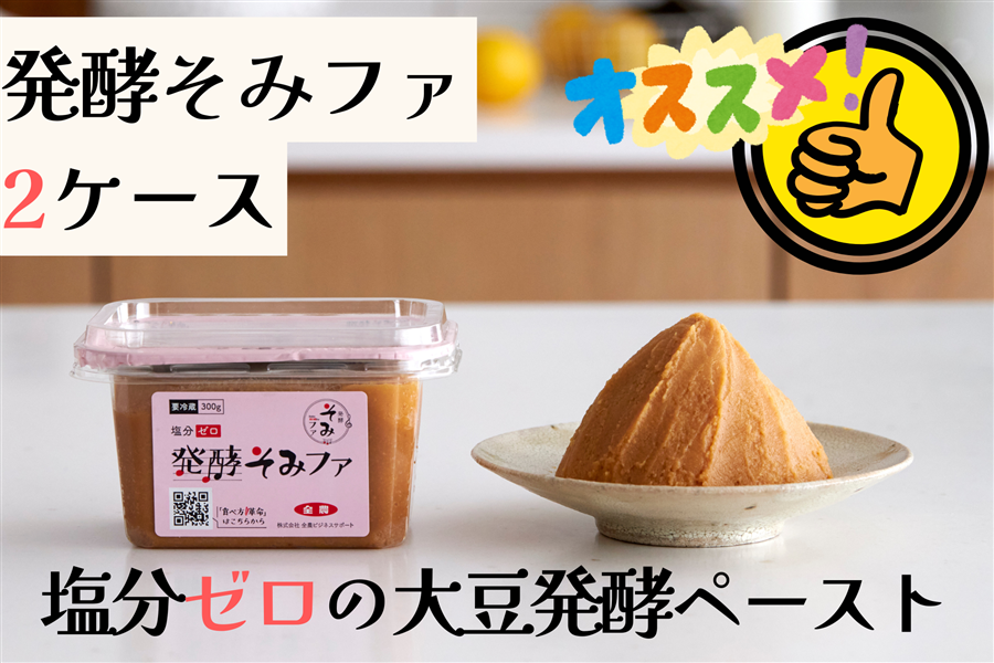 2ケース】○塩分ゼロの大豆発酵ペースト○ 発酵そみファ（300g×6個入