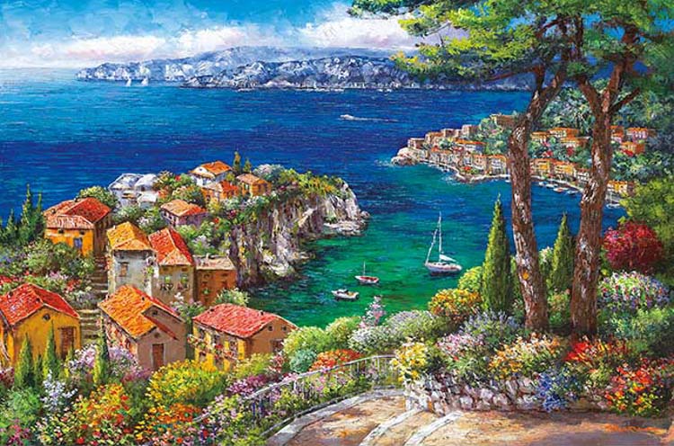 APP-1000-895 サム・パーク 思い出のグランブルー 1000ピース アップル