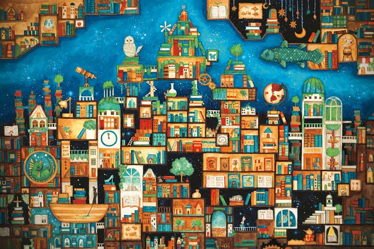 EPO-11-602s 西村典子 忘れられた本の王国 1000ピース エポック社 の