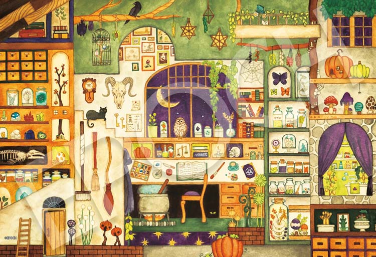 EPO-28-036s 西村典子 魔法使いの部屋 300ピース エポック社 の商品