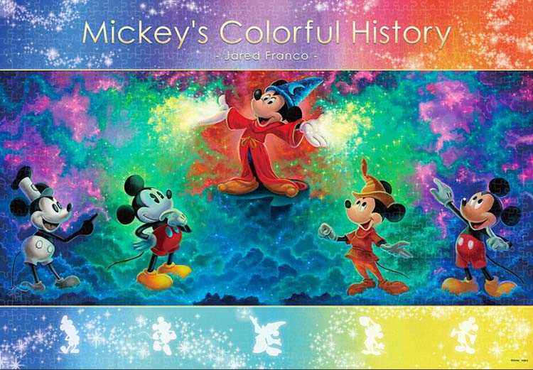 TEN-D1000-861 ディズニー Mickey's Colorful History（ミッキー