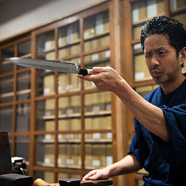 白二】出刃包丁 | 包丁通販なら明治33年創業の大阪 堺の實光刃物