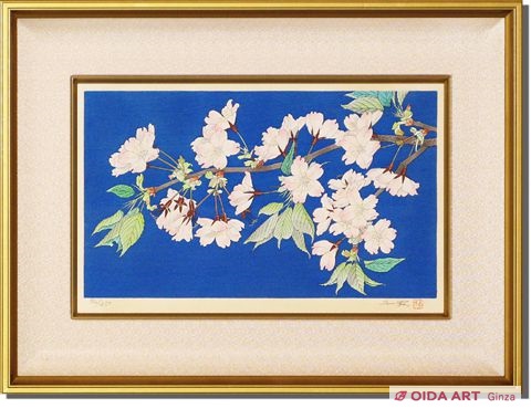 中島千波 碧色大島桜 | 絵画など美術品の販売と買取 | 東京・銀座 おい