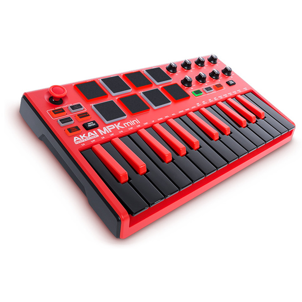 AKAIのMIDIコントローラーMPK mini MK2 REDのご紹介。