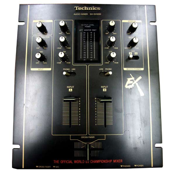 中古品】Technics/DJミキサー/SH-EX1200 BK -DJ機材アナログレコード