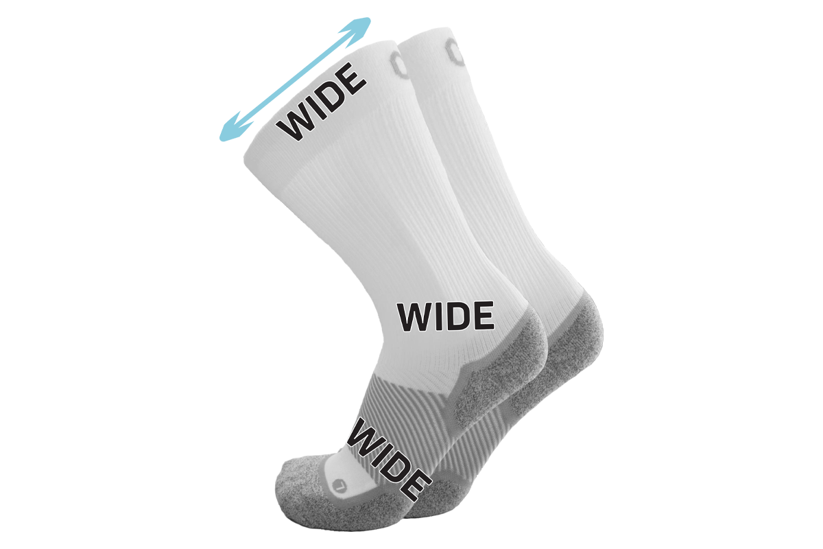 WIDE Wellness Care Socks - Crew - 3-pack – Orthosleeve