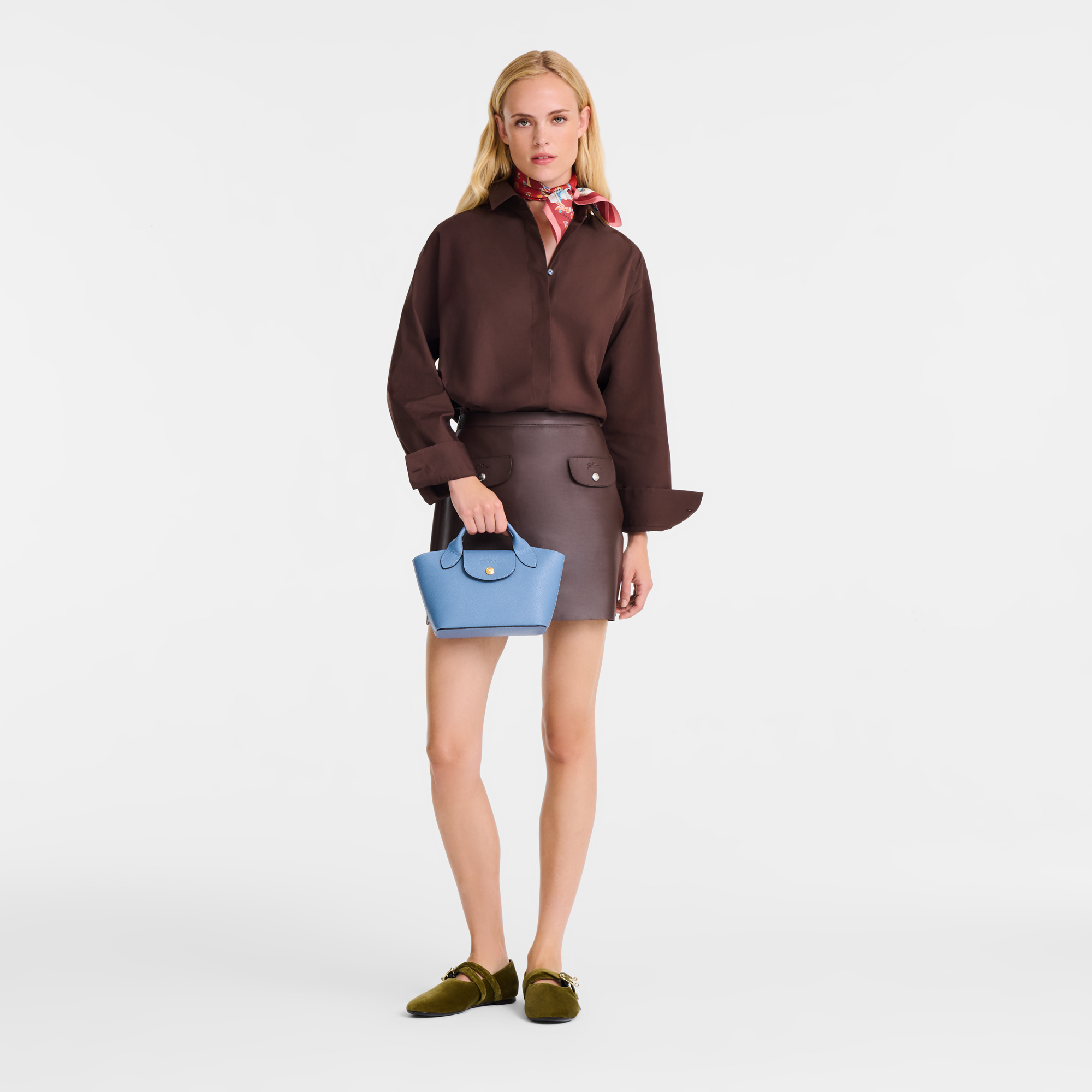 エピュレ XS トートバッグ スレート - レザー | ロンシャン JP