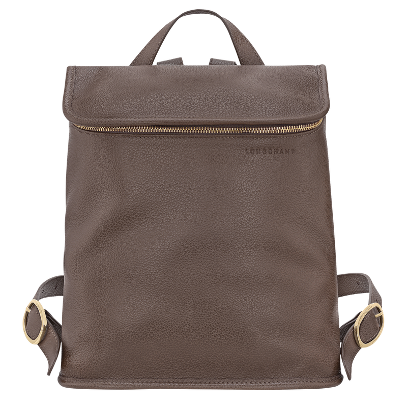 Le Foulonné M Backpack Taupe - Leather | Longchamp US