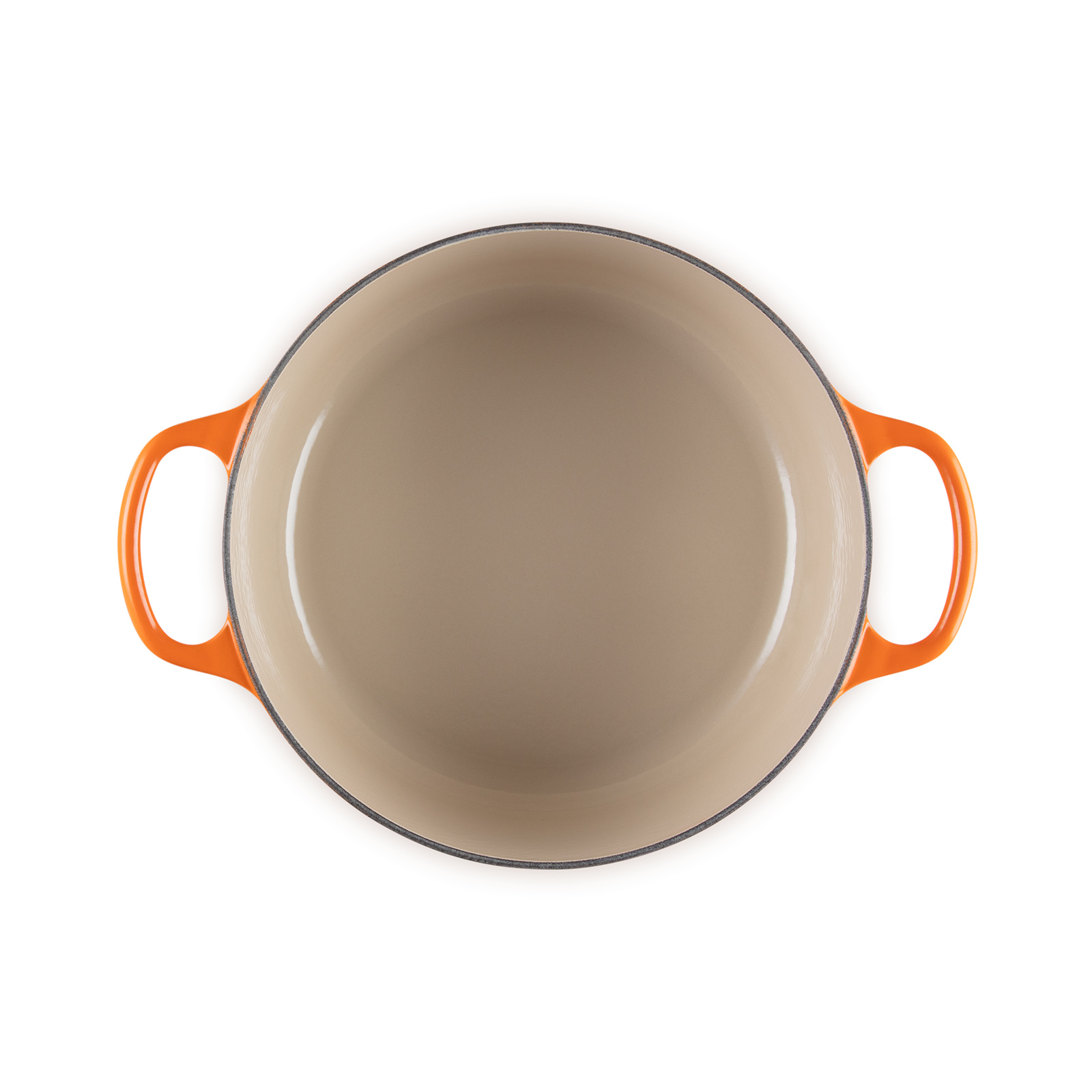 シグニチャー ココット・ロンド 24cm オレンジ (シルバーツマミ