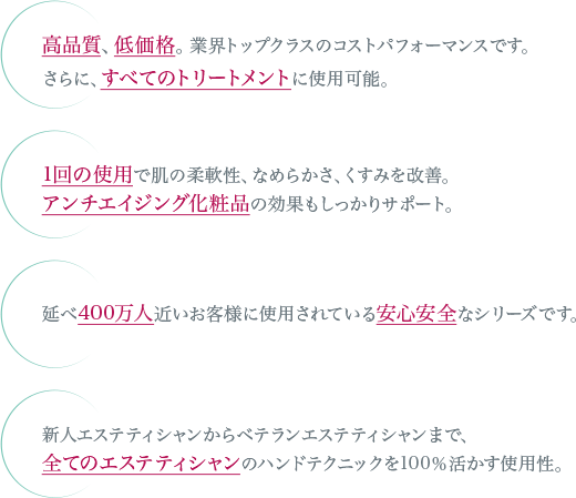 ラフォーレ エクスフィータ シリーズ｜プロユース製品＆メニュー